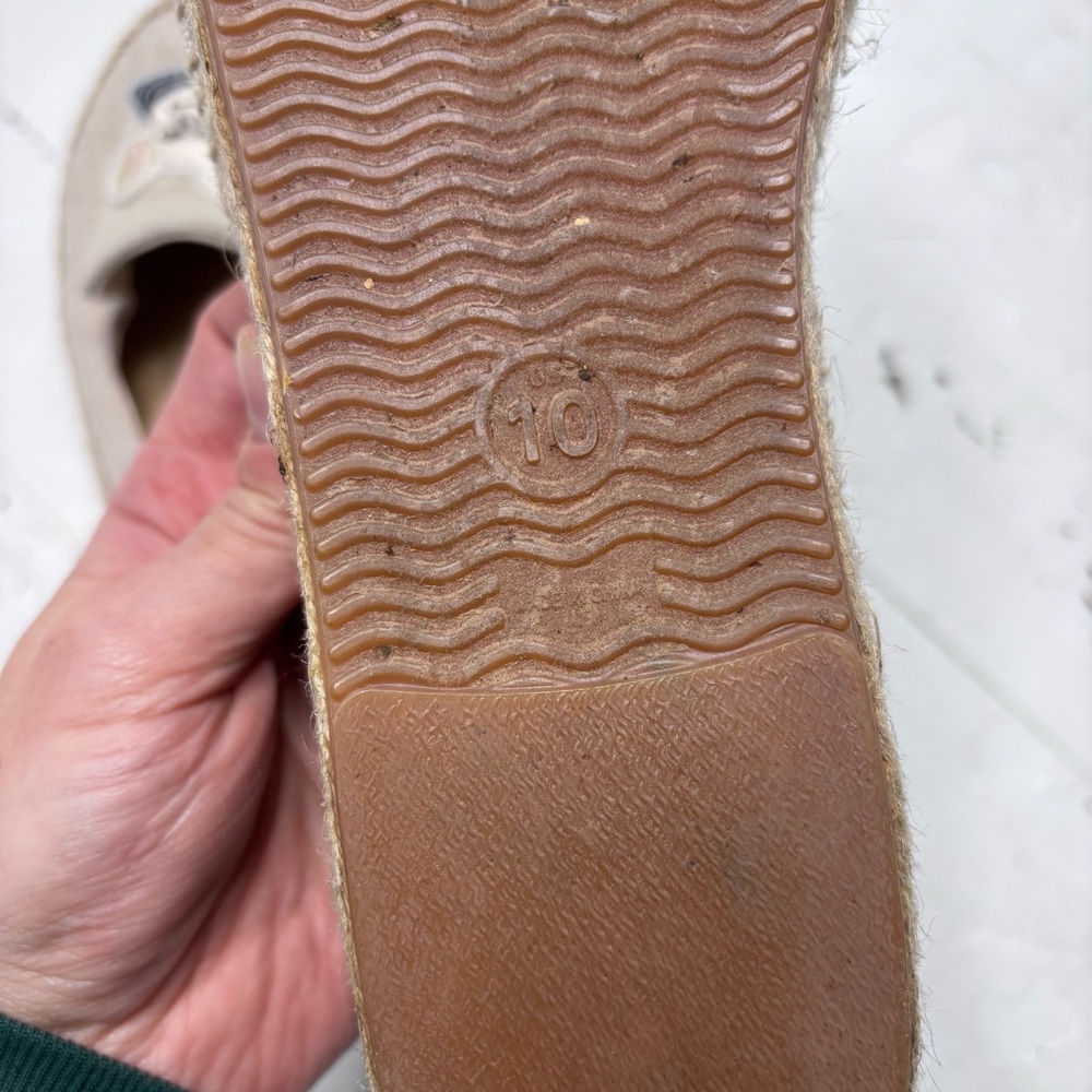 Soludos French Bulldog Espadrilles Size 10 EUC - Picture 6 of 10